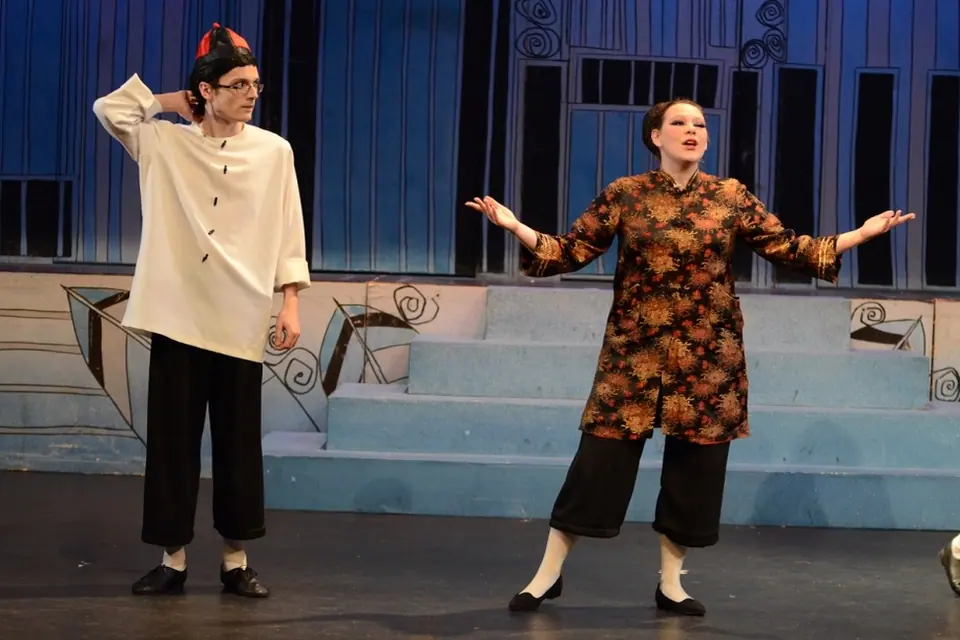 Willenhall Musical Theatre Company's 2014 production of Thoroughly Modern Millie at Dormston Mill Theatre, Sedgley. Photograph 63 of 104.