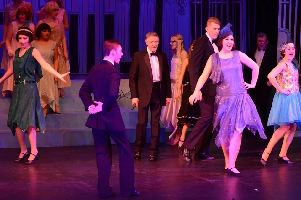 Willenhall Musical Theatre Company's 2014 production of Thoroughly Modern Millie at Dormston Mill Theatre, Sedgley. Photograph 65 of 104.