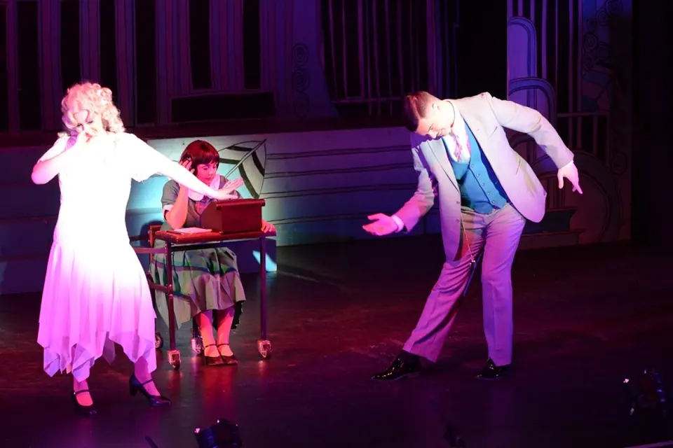 Willenhall Musical Theatre Company's 2014 production of Thoroughly Modern Millie at Dormston Mill Theatre, Sedgley. Photograph 66 of 104.