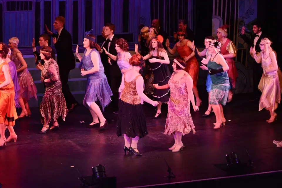 Willenhall Musical Theatre Company's 2014 production of Thoroughly Modern Millie at Dormston Mill Theatre, Sedgley. Photograph 68 of 104.