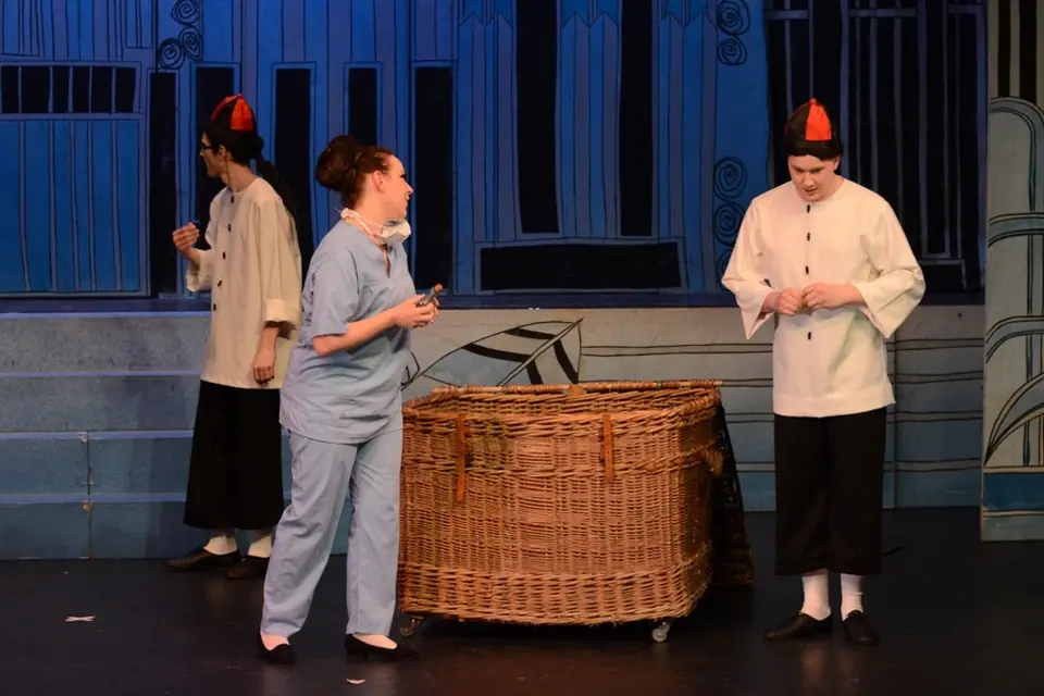 Willenhall Musical Theatre Company's 2014 production of Thoroughly Modern Millie at Dormston Mill Theatre, Sedgley. Photograph 77 of 104.