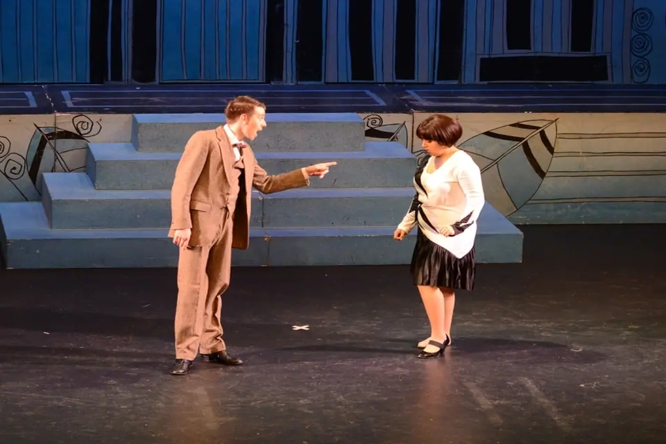 Willenhall Musical Theatre Company's 2014 production of Thoroughly Modern Millie at Dormston Mill Theatre, Sedgley. Photograph 83 of 104.